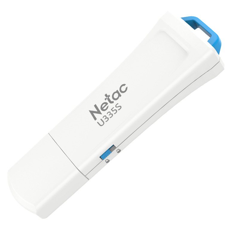 朗科(Netac)U盘64GB U335s 高速USB3.0 写保护防病毒U盘64G
