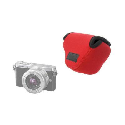 登品 for 松下GM1相机包 松下Panasonic DMC-GM1KGK-S微单包 软布袋 炫彩内胆包(红色)