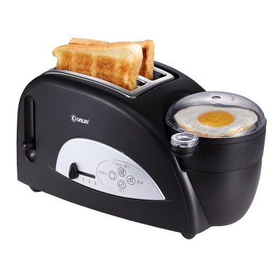 东菱（Donlim） XB-8002烤面包机 家用多士炉全自动多功能早餐机 黑色