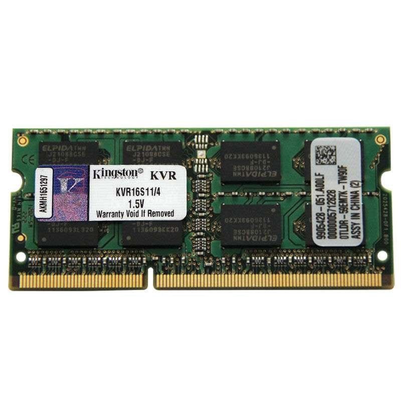 金士顿（KINGSTON）4G DDR3 1600 笔记本内存条1.5V 供电标准版