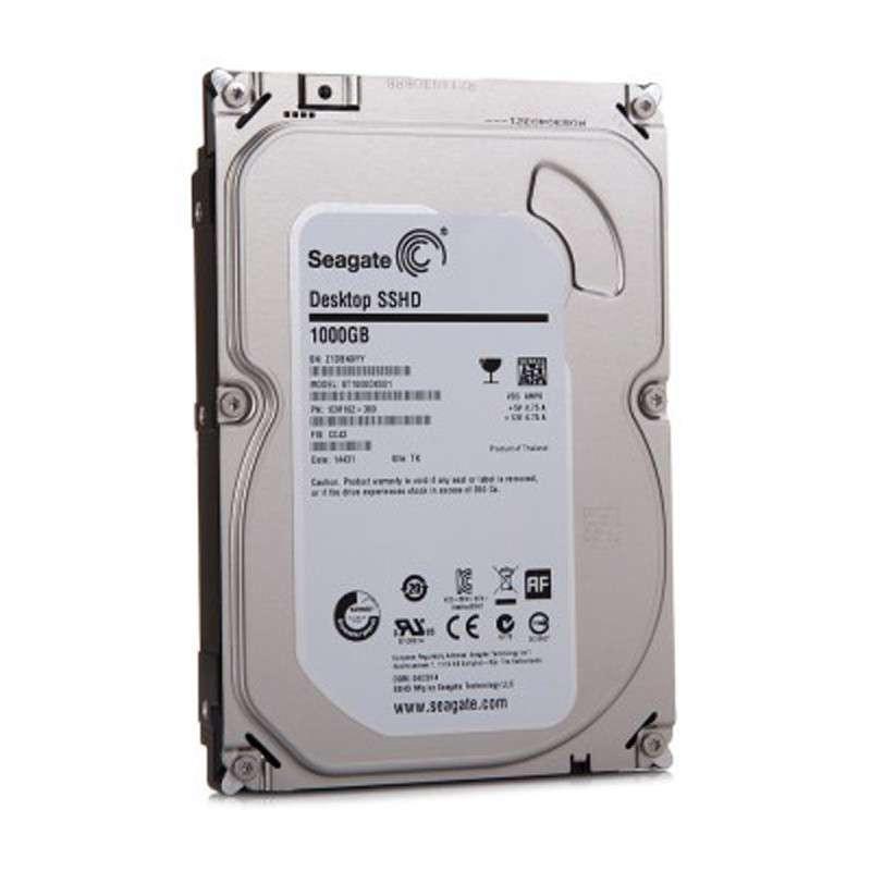 希捷（Seagate） ST1000DX001 1TB 7200转 64M SATA6GB/秒 3.5寸台式机 混合硬盘