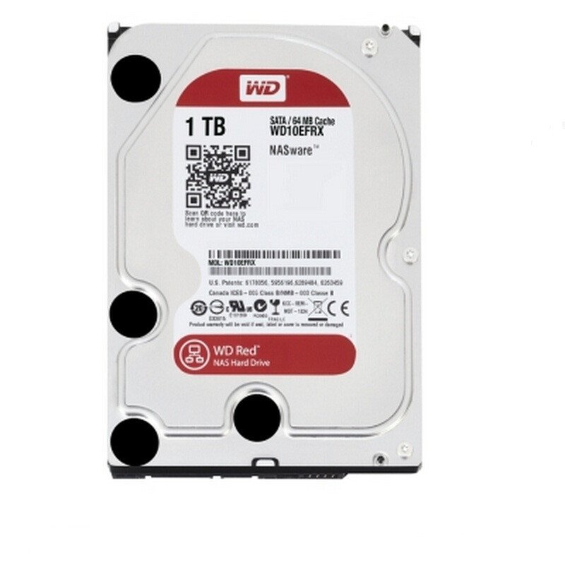 西部数据(WD)红盘 1T SATA3 6Gb/s 64M 云盘 台式硬盘WD10EFRX