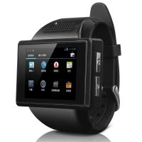 PaulOne宝德龙安卓智能手表WIFI无线上网 跑步计步器腕表 免提通话手表手机A004 炫黑色