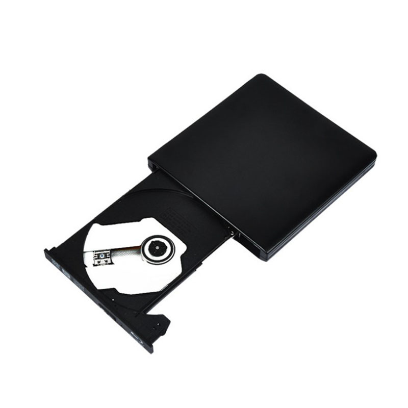 STW 外置DVD光驱 CD刻录机USB3.0 移动外接 台式笔记本一体机光驱 兼容苹果/联想/戴尔 铝合金外壳 黑色