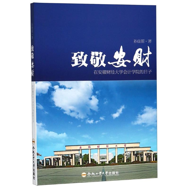 致敬安财 在安徽财经大学会计学院的日子 孙佳丽 著作 文学 文轩网