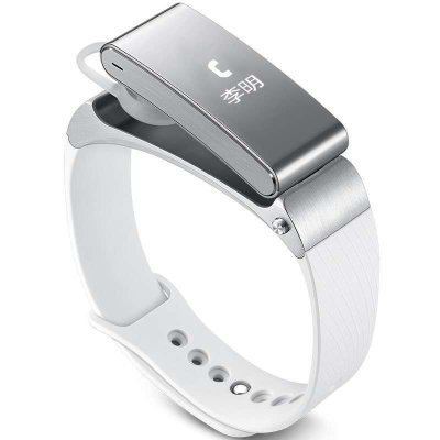 华为(HUAWEI) Talkband B2 智能手环 手表 运动手环 蓝牙耳机 可通话智能设备 运动版（ 银白）