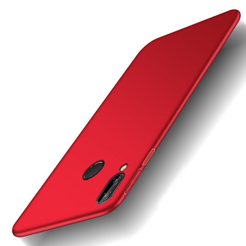 VIPin 华为nova 3e手机壳（送钢化膜） 保护套 华为nova3e 超薄微磨砂硬壳 手机套 红色