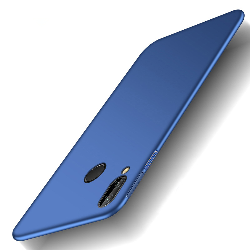 VIPin 华为nova 3e手机壳(送钢化膜) 保护套 华为nova3e 超薄微磨砂硬壳 手机套 蓝色