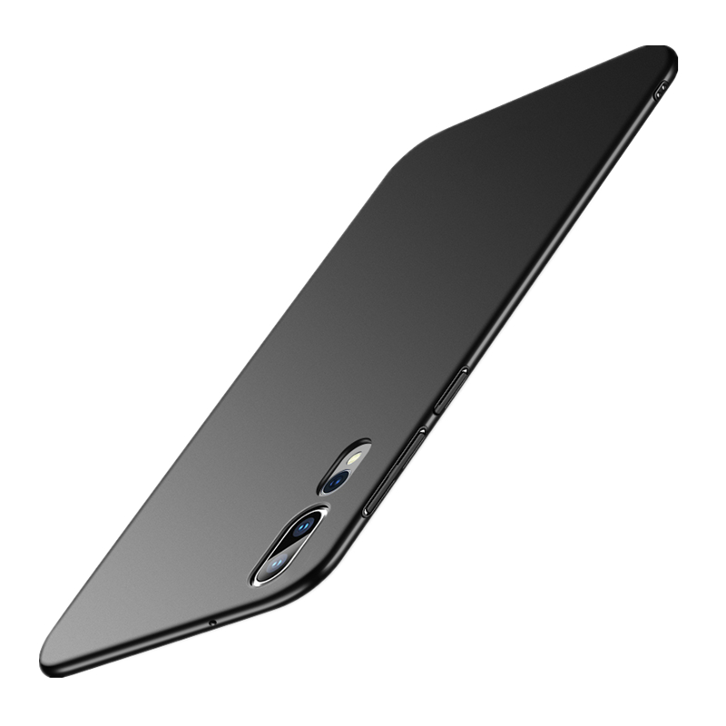 VIPin 华为P20 pro手机壳(送钢化膜)保护套 华为P20pro超薄微磨砂硬壳手机套 黑色