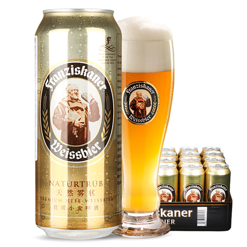 德国风味慕尼黑范佳乐(教士)小麦白啤酒500ML*24听装