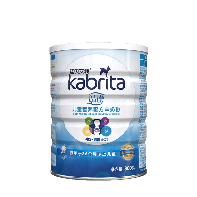 佳贝艾特(kabrita)睛滢儿童营养配方羊奶粉4段(3岁以上至12岁儿童)800g