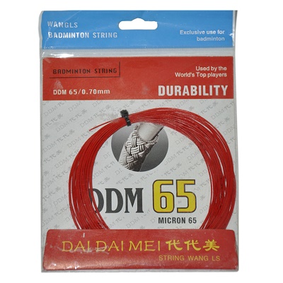 DDM代代美 羽毛球线 DDM65 羽线65 线径0.70mm 耐打耐用羽拍线 编织结构