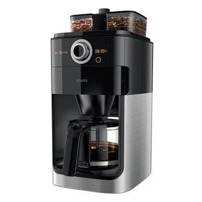飞利浦 Philips 咖啡机 HD7762/00 双豆槽设计 预约定时功能 控温设计 九档按钮