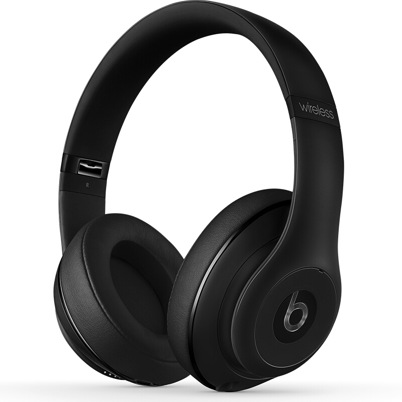 Beats Studio2.0 Wireless 录音师 无线2代 头戴式 蓝牙无线 降噪耳机 游戏耳机 - 纯黑色