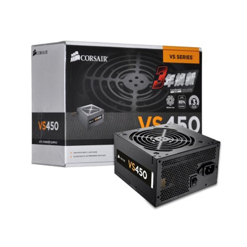 海盗船（CORSAIR）额定450W VS450 电源（12cm风扇/转换效率85%/主动PFC）