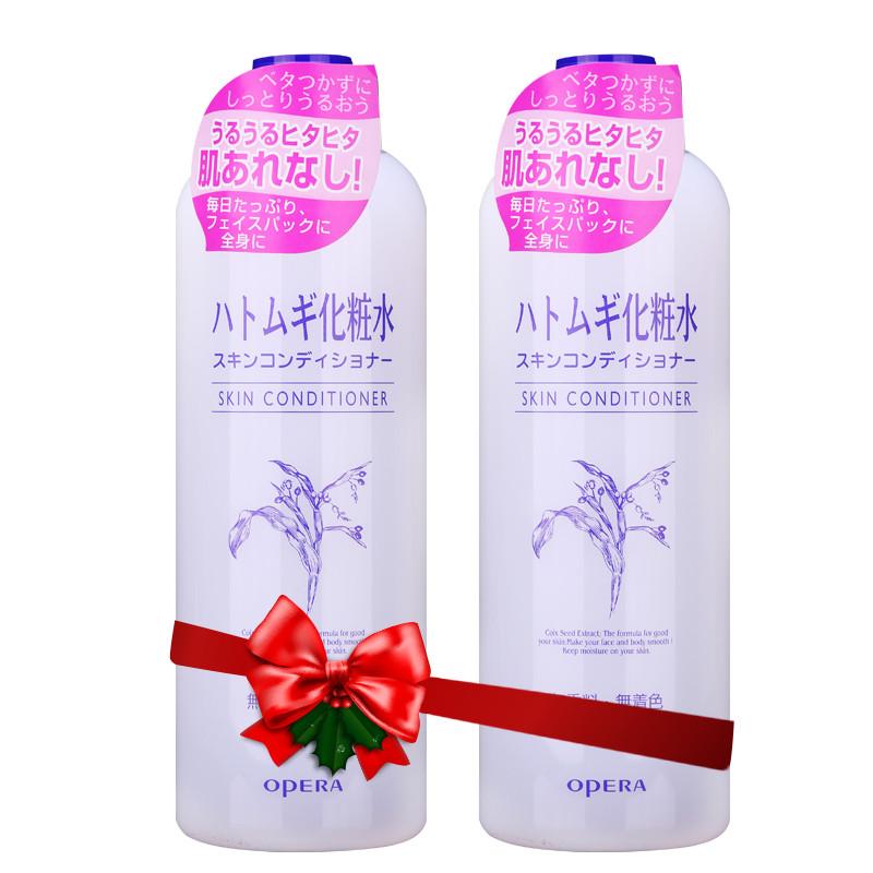 娥佩兰薏仁水2瓶装日本opera爽肤水保湿补水紧致控油化妆水500ML*2瓶