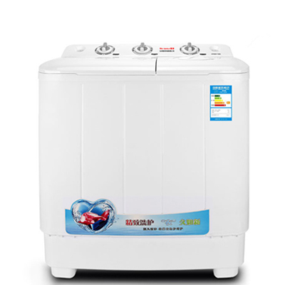 雪花(SNOWFLK) XPB80-168S 8.0公斤半自动洗衣机 双桶双缸半自动甩干桶 象牙白