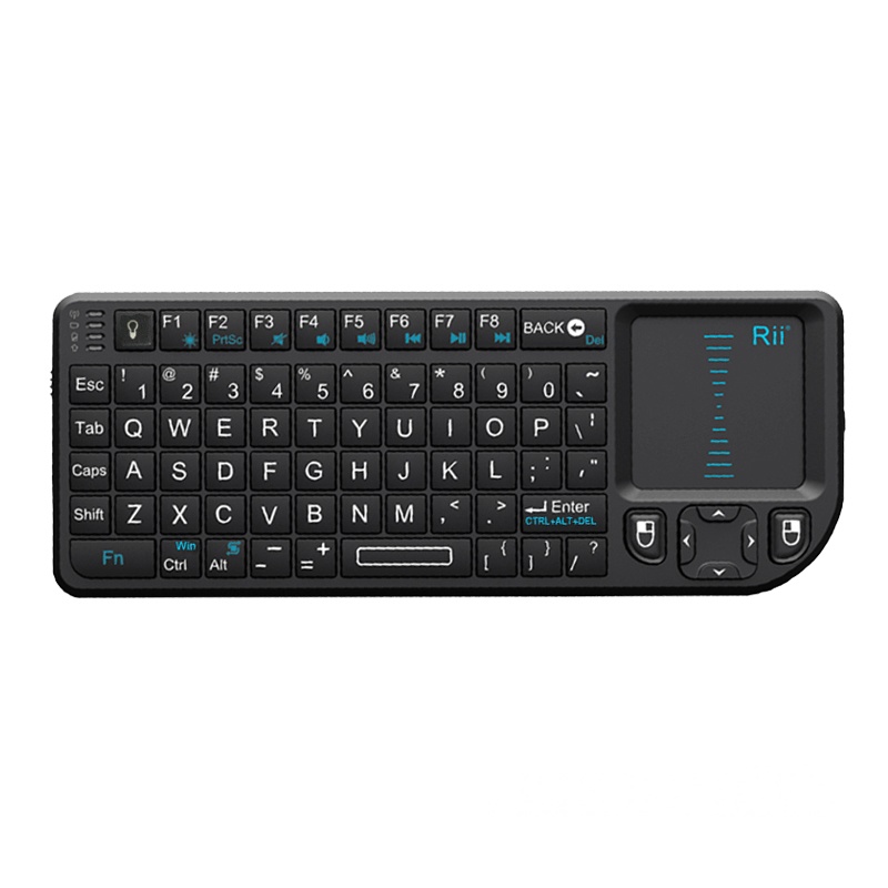 Rii K01+ 迷你无线数字背光小键盘 手机平板电脑HTPC发光触控键鼠手电筒功能