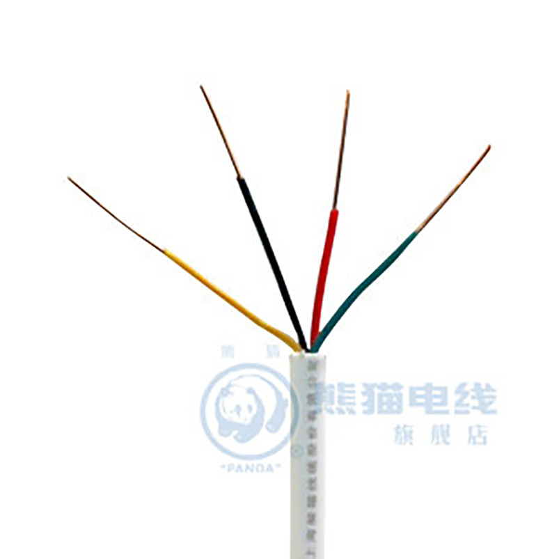 熊猫电线 电话线(零剪线/每米) 电缆 HJYV四芯电话线 白色 电线铜芯 送水晶头