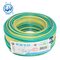 熊猫电线 BV1.5平方(1/1.38硬线) (黄绿双色每米) 零剪线 单芯铜线 照明线插座线 家用电线 电缆