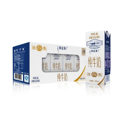 【中粮我买网】蒙牛特仑苏纯牛奶利乐苗条装250ml*8