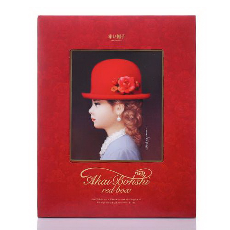 【中粮我买网】红帽子红色什锦饼干礼盒504g（日本进口 盒）