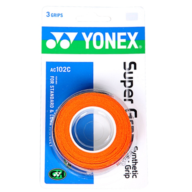 尤尼克斯YONEX羽毛球手胶AC102C三条装AC-102C PU(光面)粘性吸汗带吸汗性强防滑经典耐用