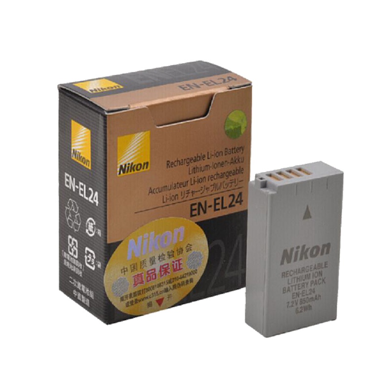 尼康(Nikon) 电池EN-EL24 尼康原装单反电池 锂电池 7.2V 尼康J5 DL相机