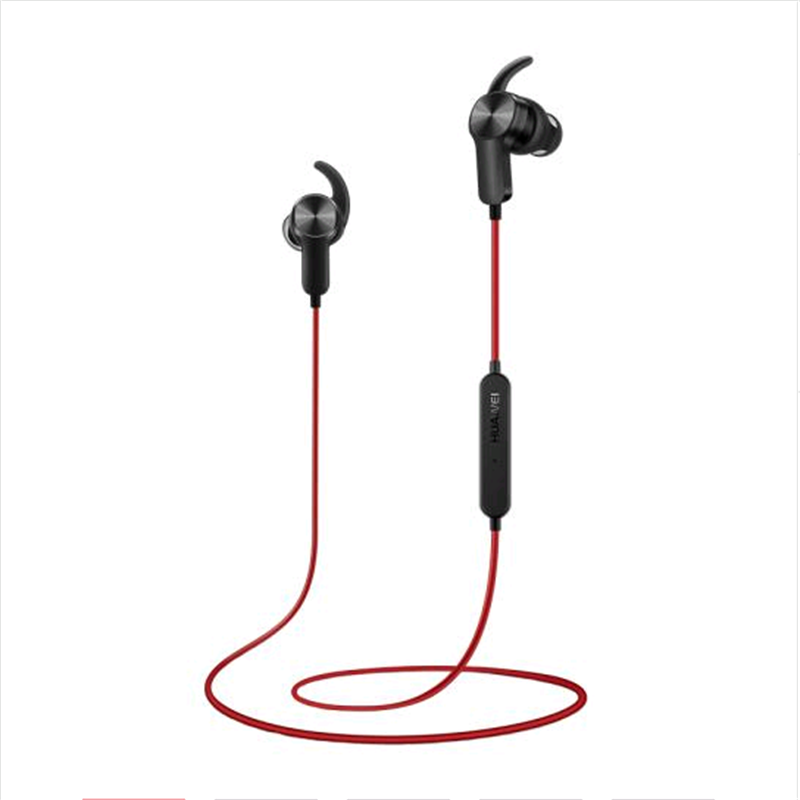 华为/HUAWEI运动蓝牙耳机AM60 无线双入耳挂式耳塞 蓝牙4.1立体声跑步运动音乐蓝牙耳机支持安卓苹果系统[红色]