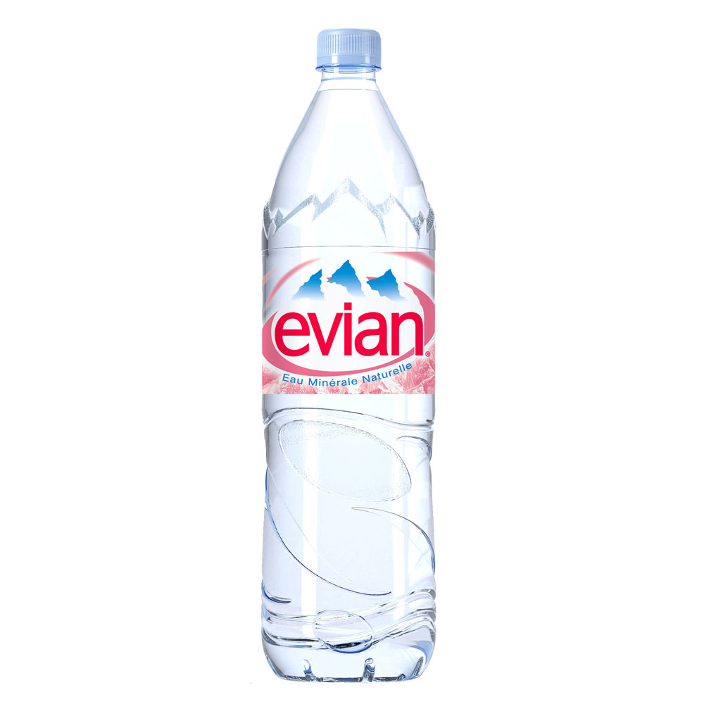 依云（Evian） 天然矿泉水 1500ml*12瓶 大瓶1.5L整箱 法国进口