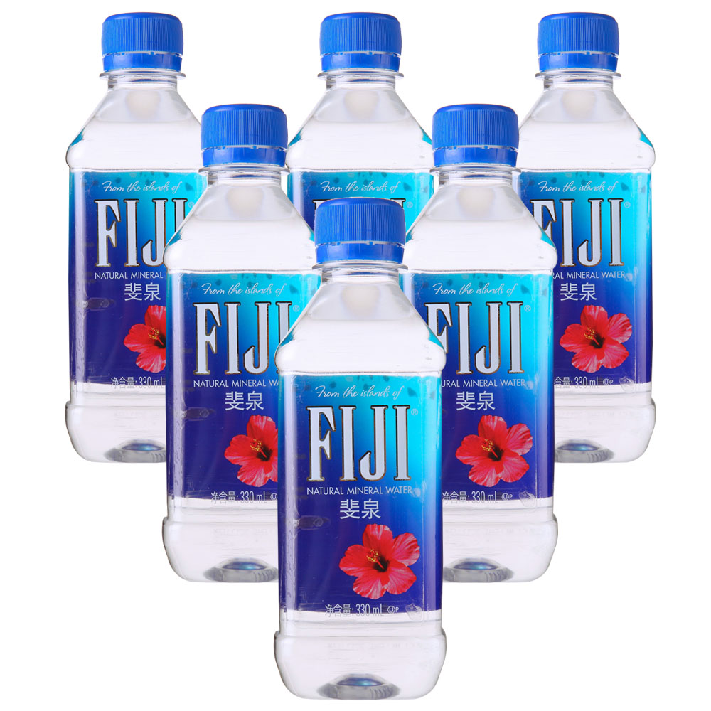 斐济（FIJI Water） 斐泉天然矿泉水 330ml*6瓶 斐济进口