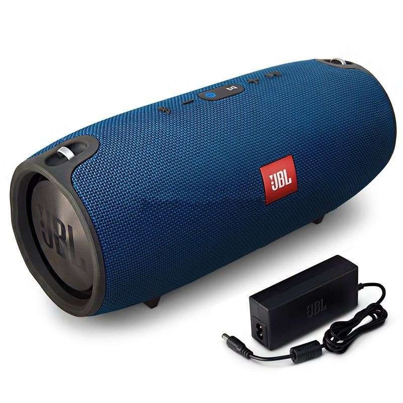 JBL Xtreme 音乐战鼓 高品质立体声 双外部加强低音 防溅支持多点连接 蓝牙户外音箱 （蓝色）