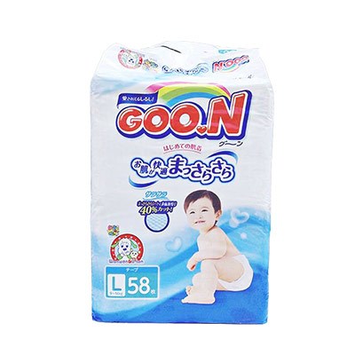 日本进口大王(GOO.N)纸尿裤L58片