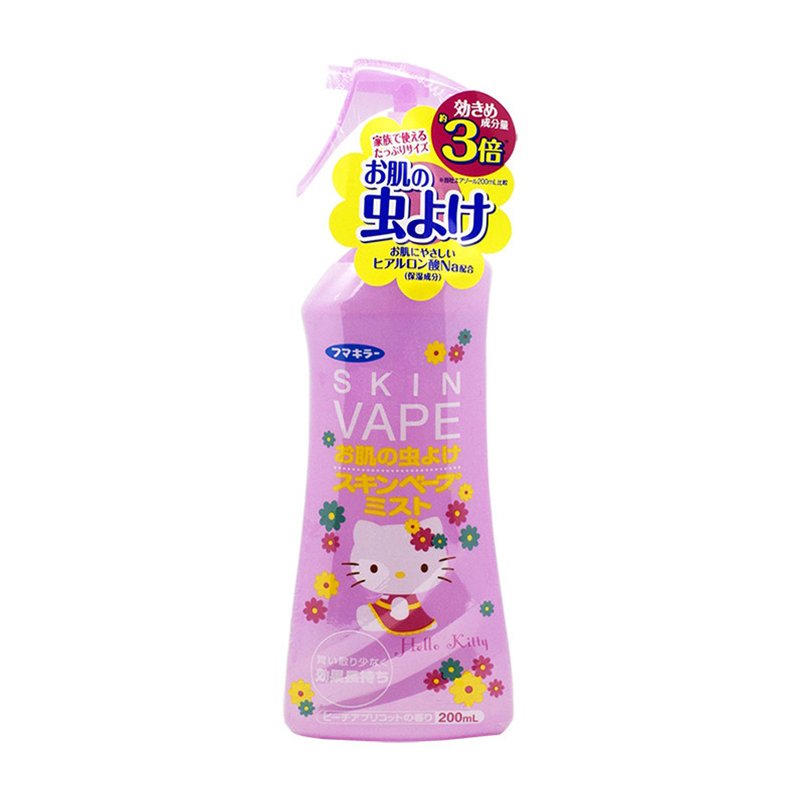 VAPE/未来驱蚊液防蚊喷雾花露水200ml 未来(VAPE)孕妇儿童所以人群户外防蚊露红瓶蜜桃红杏 日本进口