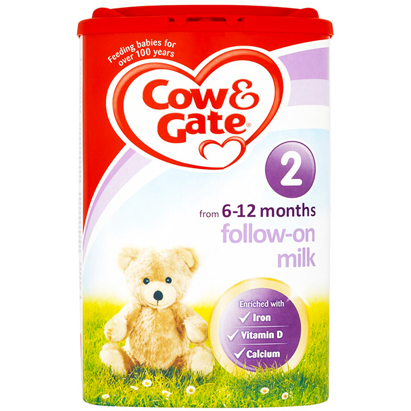 [保税区]英国牛栏原装进口COW&GATE进口奶粉2段6-12个月 800g 新包装