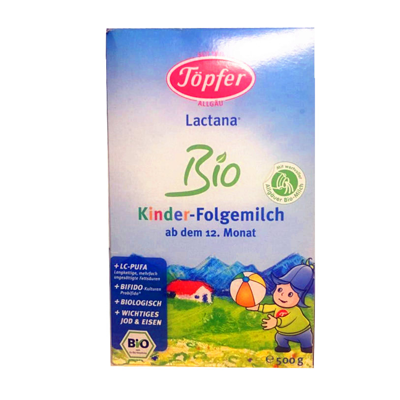 [国内发]德国原装特福芬TOPFER德国特福芬有机奶粉4段 1+段(1岁以上)500g 1-2岁;2-3岁;3岁以上