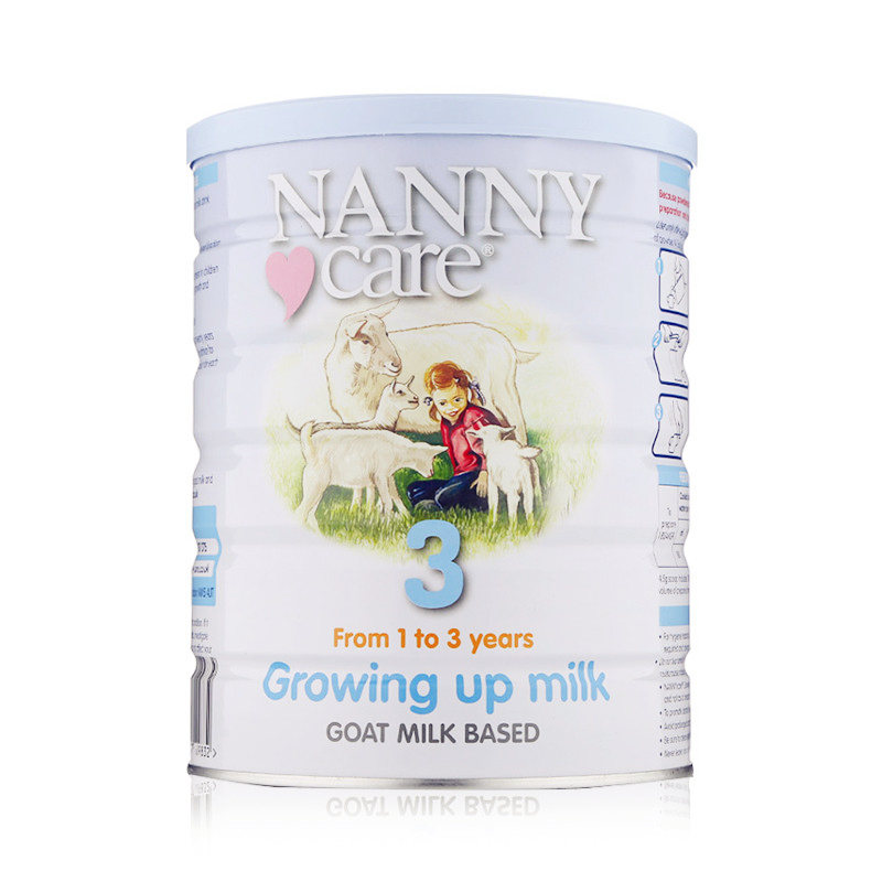 国内发 英国原装进口纳尼凯尔Nanny Care婴幼儿配方进口山羊奶粉3段适用年龄1-3岁900g每罐