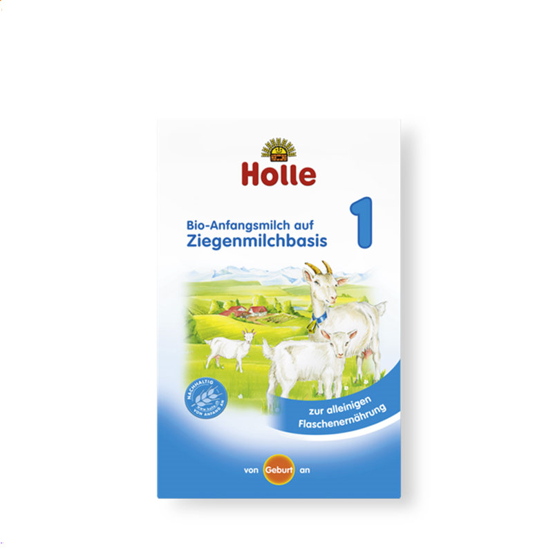 [德国直邮免邮包税4盒]德国Holle凯莉泓乐BIO婴幼儿有机羊奶粉1段400g 0-6个月