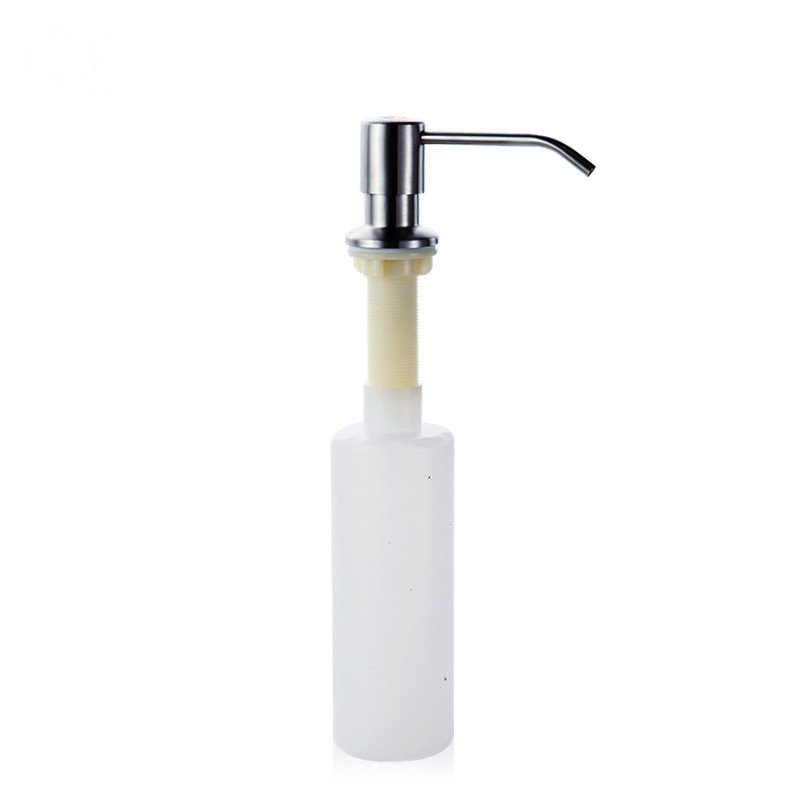 欧吉美 厨房钢盆不锈钢皂液器 水槽洗菜盆皂液器 水池洗洁精容器 ABS强化瓶
