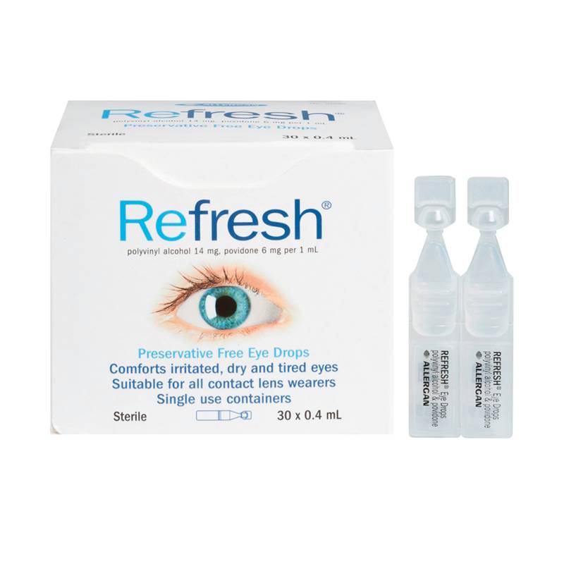 [1盒x30支]滴眼液 Refresh 无防腐剂 缓解眼部疲劳 成人预防保健 海外购澳洲 澳大利亚原装进口直邮