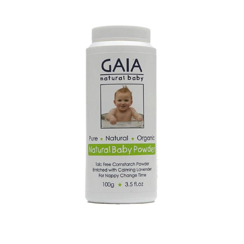天然婴儿爽身粉[2瓶×100g] Gaia 植物配方 温和护肤[海外购 澳洲直邮]
