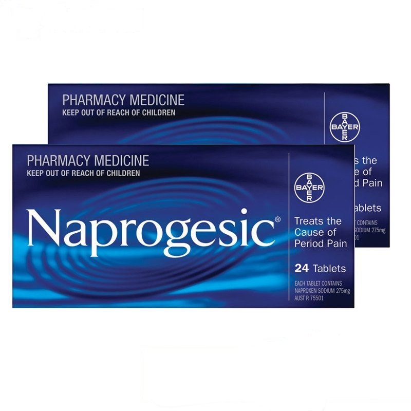 痛经缓释片[2盒×24片]Naprogesic 缓解周期不适 [海外购 澳洲直邮]