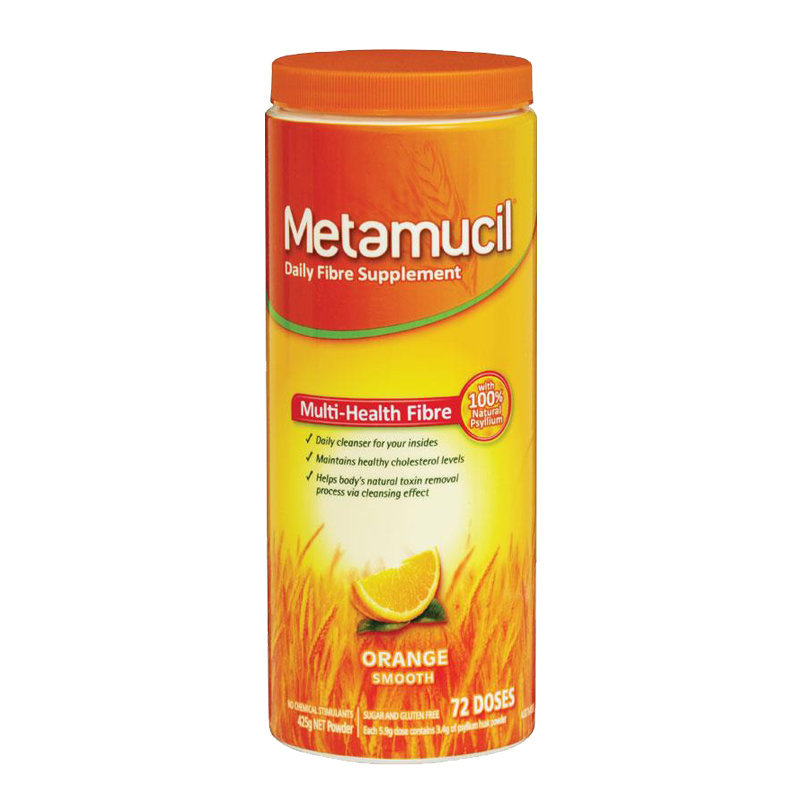 Metamucil 天然膳食纤维橘子味 425g 促进消化 辅助排毒[海外购 澳洲原装直邮]