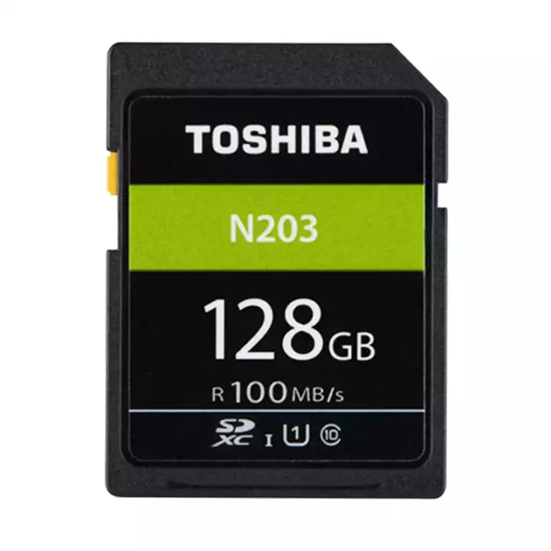 东芝 (TOSHIBA)128GB SDXC卡 U1 C10 N203系列 读速100MB/s 全高清拍摄高速相机存储卡