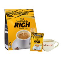马来西亚原装进口 泽合怡保香浓白咖啡600g克袋装15包 速溶三合一咖啡即溶白咖啡粉 泽合白咖啡提神冲调饮品 可冲15杯