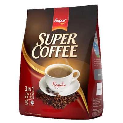 马来西亚原装进口咖啡 super超级牌原味三合一速溶咖啡袋装800g 原味速溶咖啡