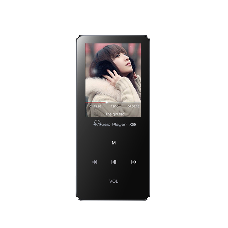 UNISCOM 黑色4G 无外放版 运动MP3 音乐播放器MP4无损音乐播放有屏幕迷你学生插卡播放器随身听英语听力