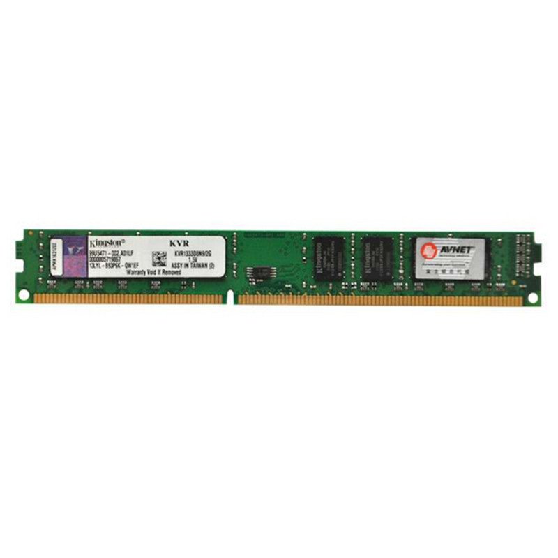 金士顿(Kingston) DDR3 1333 2G台式机电脑内存条KVR1333D3N9/2G