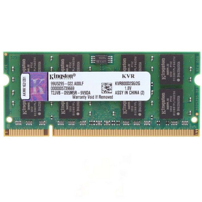 金士顿(KINGSTON)2G DDR2 800笔记本内存条 PC2-6400S