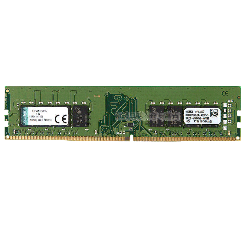 金士顿(Kingston)DDR4 2400 16GB 台式机电脑内存条 兼容2133